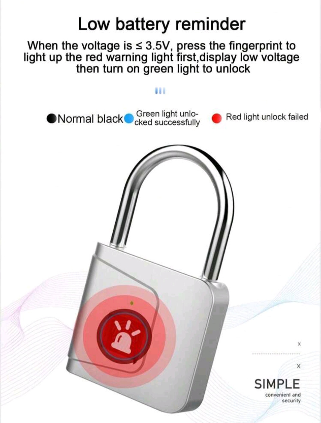 Finger Print Smart Padlock